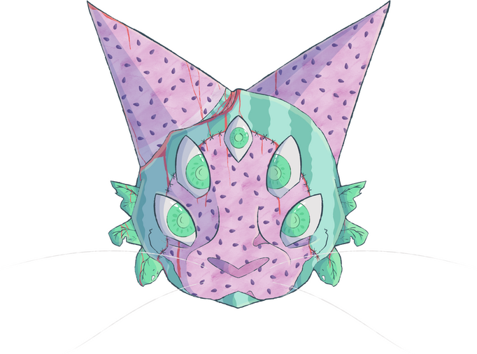 Watermelon Cat